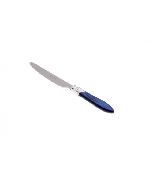 Laura Silver Fruit Knife - Rivadossi Sandro - pearly blue colour