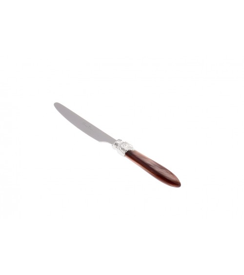 Laura Silver Fruit Knife - Rivadossi Sandro - pearly brown colour