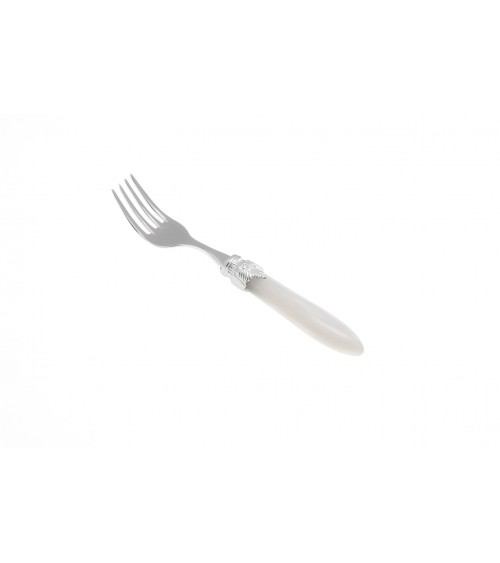 Fruit Fork - Laura Argento - Rivadossi Sandro Mother of Pearl Cutlery - mother of pearl white color
