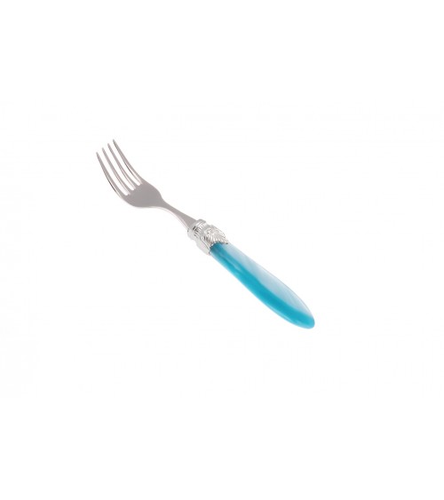 Fourchette à fruits - Laura Argento - Couverts en nacre Rivadossi Sandro - couleur bleu nacre