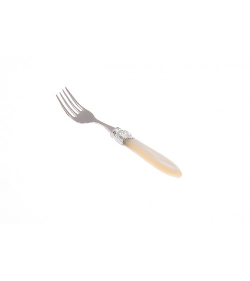 Fruit Fork - Laura Argento - Rivadossi Sandro Mother of Pearl Cutlery - mother of pearl ivory color