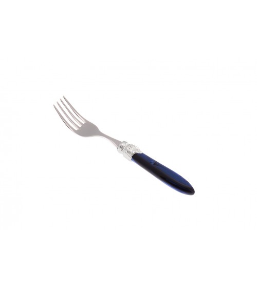 Fruit Fork - Laura Argento - Rivadossi Sandro Mother of Pearl Cutlery - mother of pearl blue color