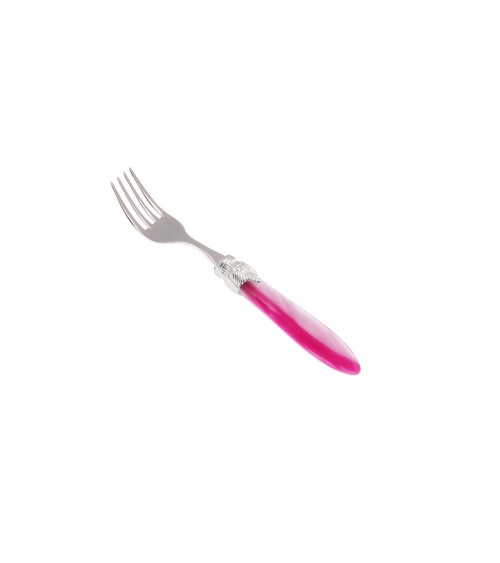 Fruit Fork - Laura Argento - Rivadossi Sandro Mother of Pearl Cutlery - mother of pearl pink color