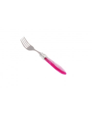 Obstgabel - Laura Argento - Rivadossi Sandro Perlmuttbesteck - perlmuttrosa Farbe