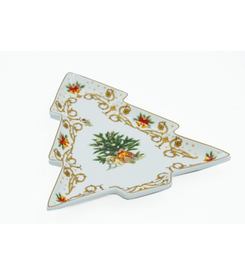 Royal Family - Ceramic Tree Plate "Christmas Dinner Night" -