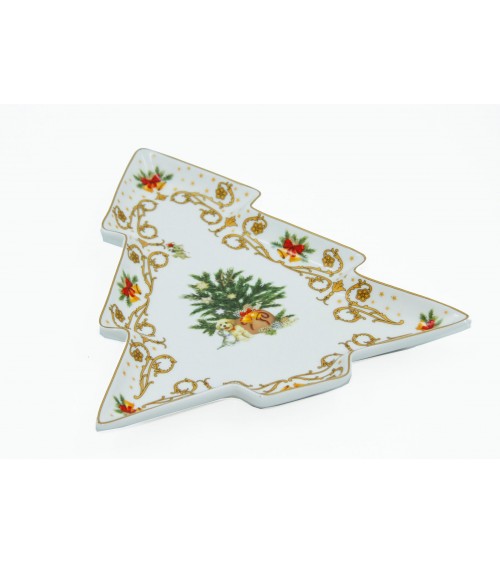 Royal Family - Christmas Dinner Night Ceramic Tree Plate -  - 