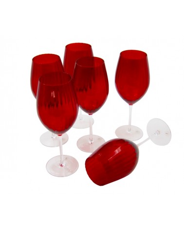 Buy Royal Family - Set of 6 Tall Red Wine Glasses Capri➤Modalyssa