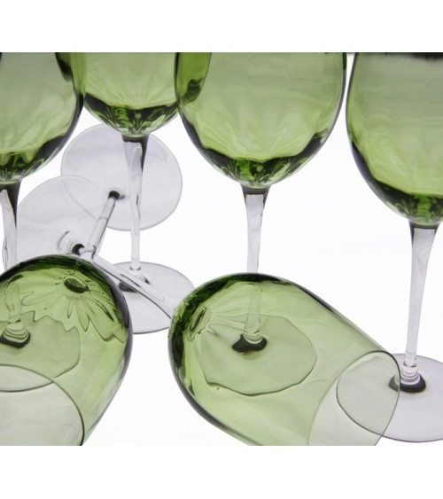 Royal Family - Set 6 Calici Vino in Vetro Ambra -  - 