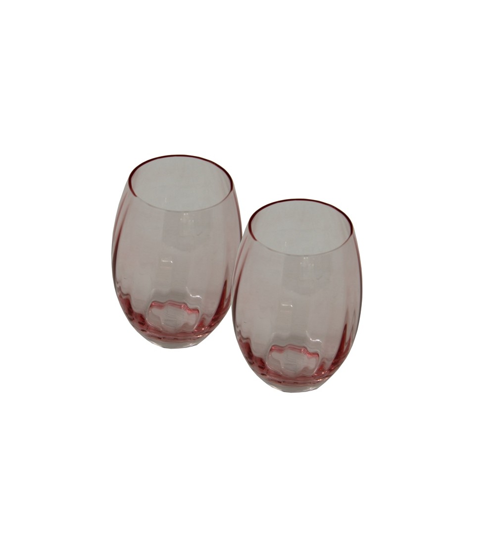 Famille Royale - Lot de 2 Verres à Eau Rouge "Rainbow" -  Famille Royale - Lot de 2 Verres à Eau Rouge "Rainbow" -