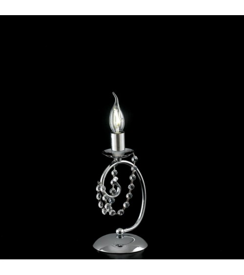 Magda – 1-flammige Chrom-Tischlampe – Bonetti Illumina - 