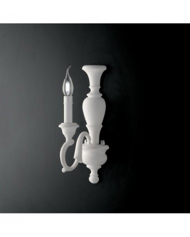 Fiorenza - Shabby white wall lamp 1 light - Bonetti Illumina -  - 8050713210175