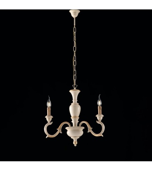 Fiorenza - 3-light gold leaf chandelier - Bonetti Illumina -  - 8050713210205