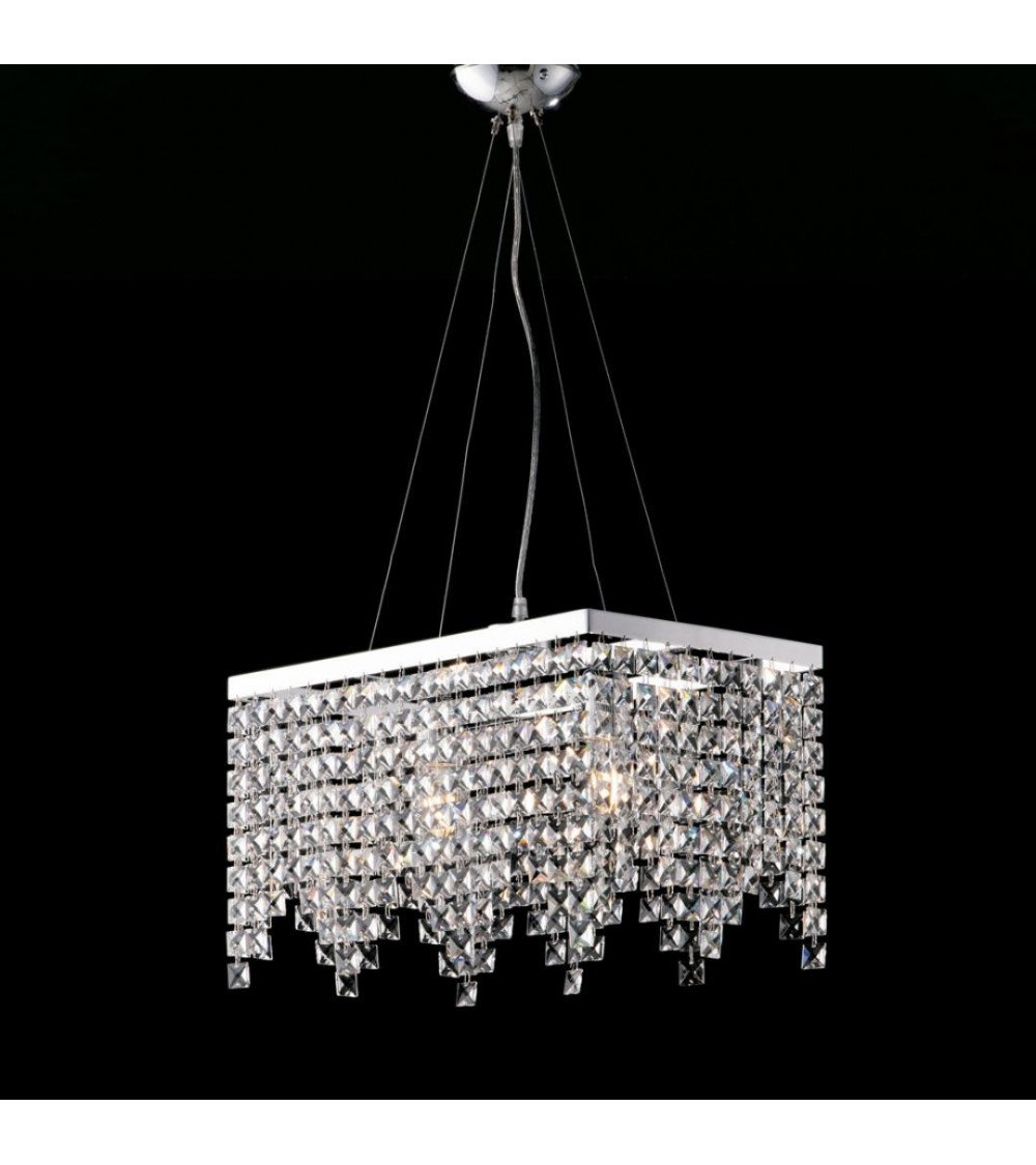 Penelope - 2-light chandelier with rhinestones - Bonetti Illumina -  - 8050713214166
