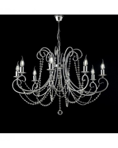 Magda - 8-light chromed chandelier - Bonetti Illumina -  - 8050713210007