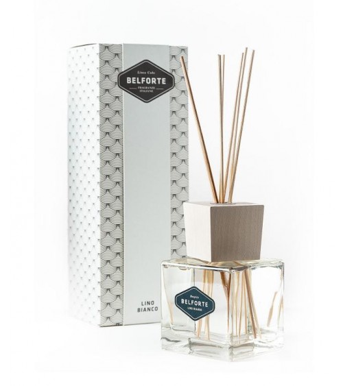 Belforte White Cube Raumdüfte 500 ml mit Stäbchen - 