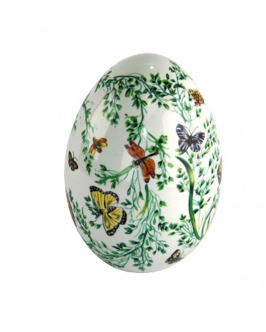 Soprammobile Uovo Decorativo in Ceramica - Aria di Primavera - Royal Family Sheffield - 