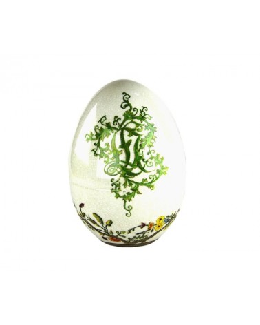 Dekoratives Ei-Ornament aus Keramik – Jardin en Fleur – Royal Family Sheffield - 