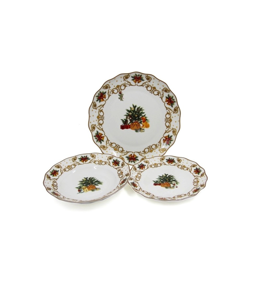 Royal Family- Servizio Piatti 18 Pezzi "Christmas Dinner Night" - 