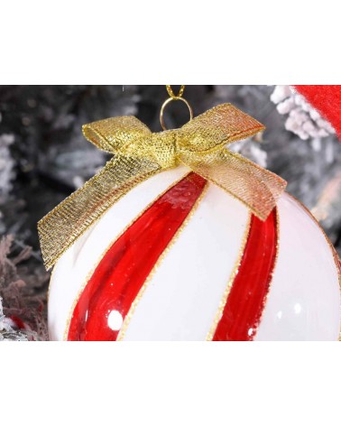 copy of Lot de 12 boules de Noël en verre à décoration baroque - 