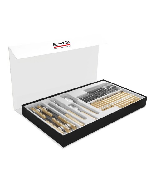 Eme Posaterie - Blend Vero Margarita Set 48 Pieces Colored Cutlery in Overview Packaging -  - 