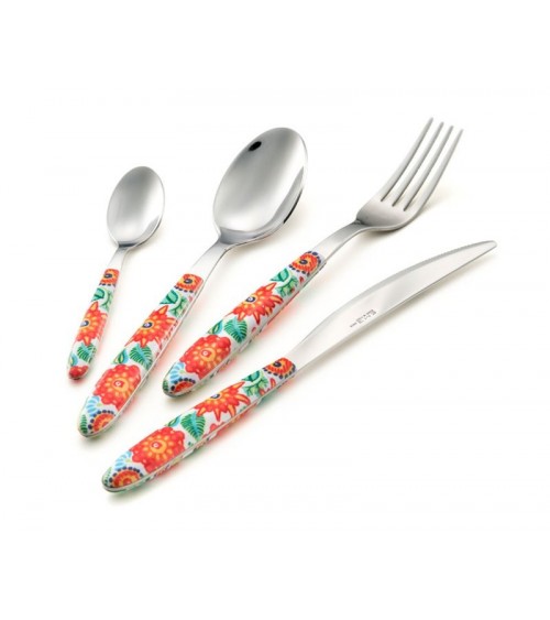 Eme Posaterie - Blend Vero Tropical Set 48 Pieces Colored Cutlery in Wooden Case -  - 