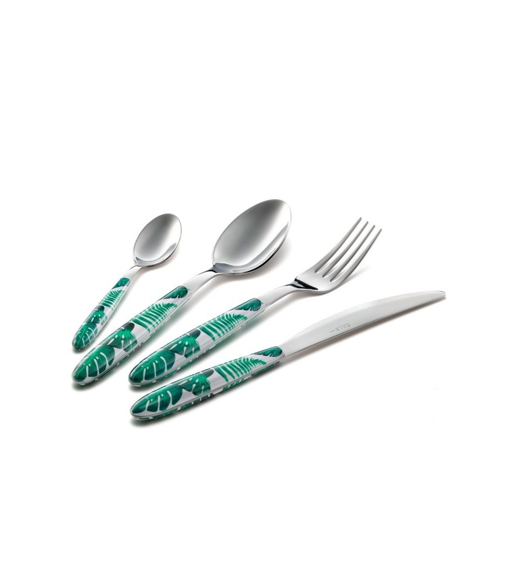 Eme Cutlery - Mix & Match Vero Jungle Set 48 pièces couverts colorés - 