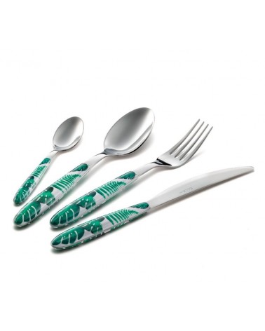 Eme Cutlery - Mix & Match Vero Jungle Set 48 pièces couverts colorés - 