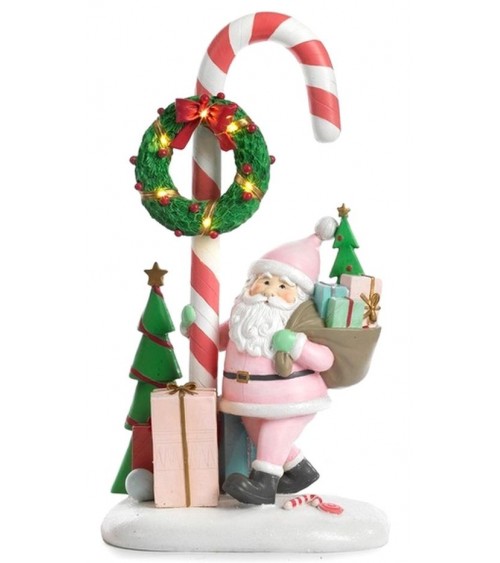 Christmas Decoration - Pink Santa Claus 47 cm -  - 