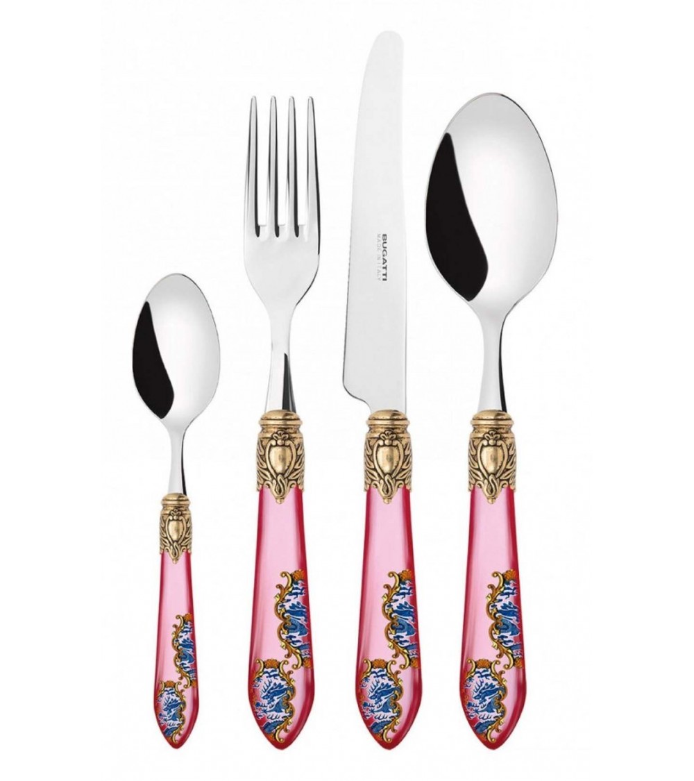 Set 24pcs Oxford Armonia Golden Ring - Decorated Colored Cutlery -  -