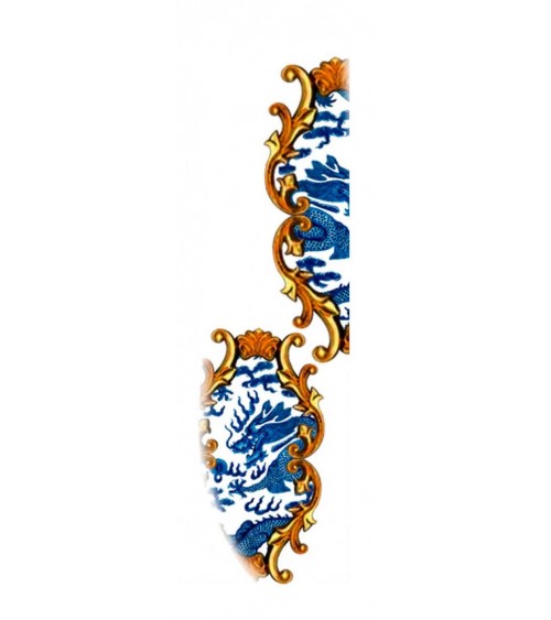 Set mit 7 süßen goldenen Ringen von Oxford Armonia – dekoriertes farbiges Besteck - 