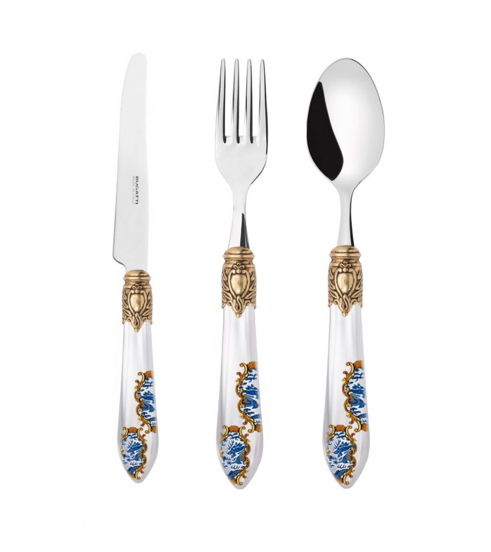 Set of 18 Fruit Cutlery - Oxford Armonia Golden Ring -  - 