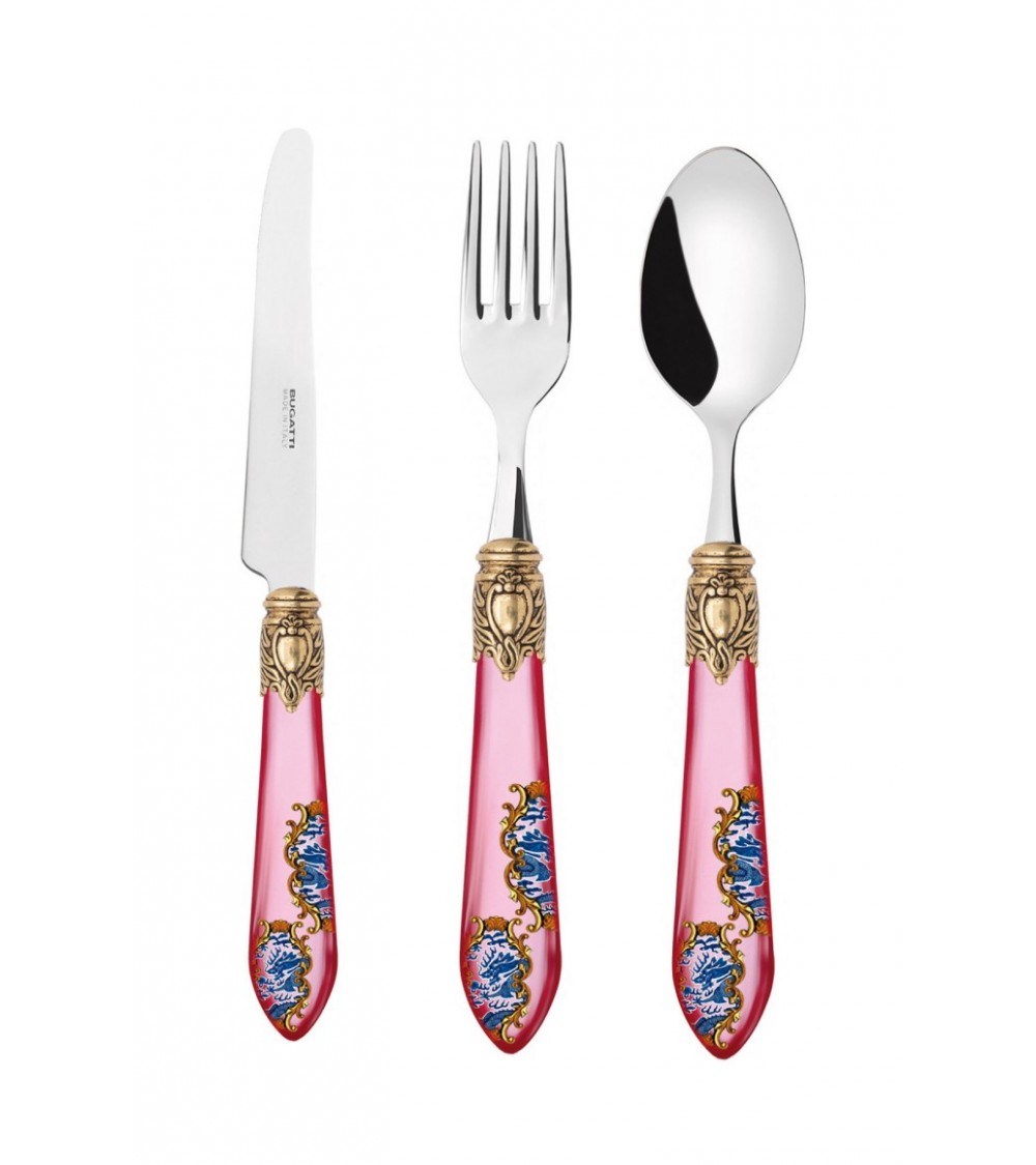 Set of 18 Fruit Cutlery - Oxford Armonia Golden Ring -  -