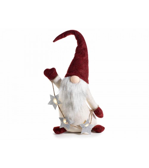 Babbo Natale Bianco e Rosso con Luci Led - 