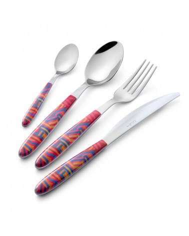 Eme Cutlery - Set 48 Pieces Colored Cutlery Vero Linear -  - 