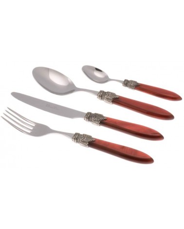 Couverts colorés Laura en nacre - Coffret 16 pièces pour 4 personnes - Rivadossi Sandro -