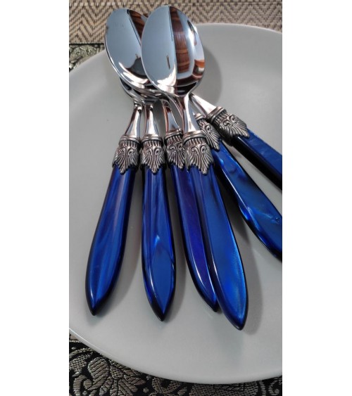 Laura Mother of Pearl Colored Cutlery - 16pc Set for 4 People - Rivadossi Sandro -