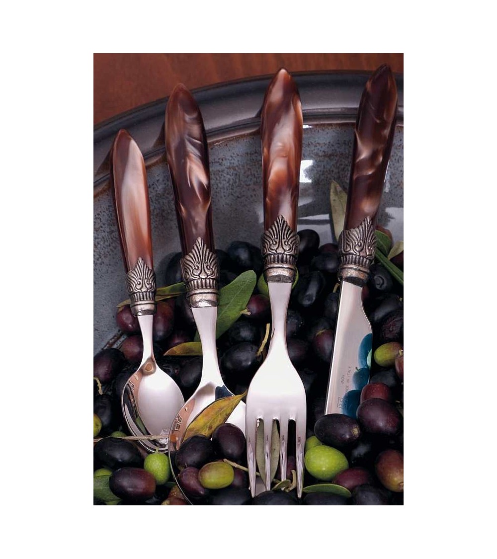Laura Mother of Pearl Colored Cutlery - 16pc Set for 4 People - Rivadossi Sandro -  -