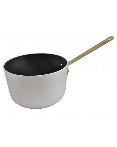 High Saucepan in Non-Stick Aluminum with 1 Brass Handle - Ottinetti -  - 