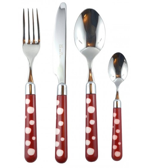 Steel Cutlery with Colored Handle - Naif Snow Pois - Rivadossi Sandro -  - 