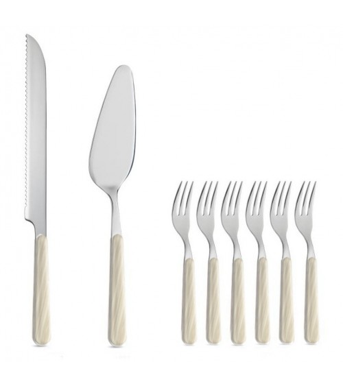 8 件套甜点餐具 - 象牙冷杉 -