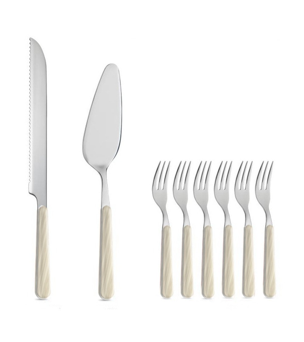 8 件套甜点餐具 - 象牙冷杉 -