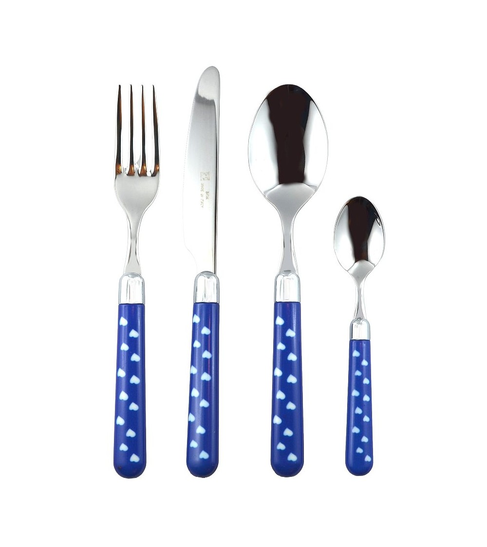 Posate Acciaio Inox 18/10 Manico Colorato - Naif Cuore - Rivadossi Sandro - 