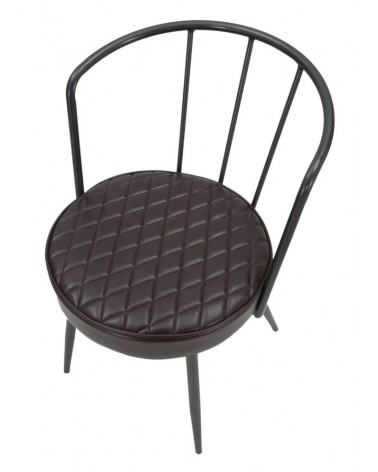 Iron School armchair 52x58x75 cm - Industrial Vintage Style - Mauro Ferretti -  - 8024609335013