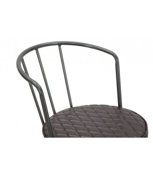 Iron School armchair 52x58x75 cm - Industrial Vintage Style - Mauro Ferretti -  - 8024609335013