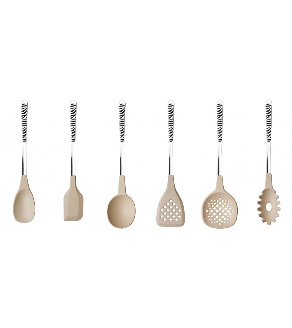 Set 6 Mestoli da Cucina Animalier Zebrato - Neva Posateria - 