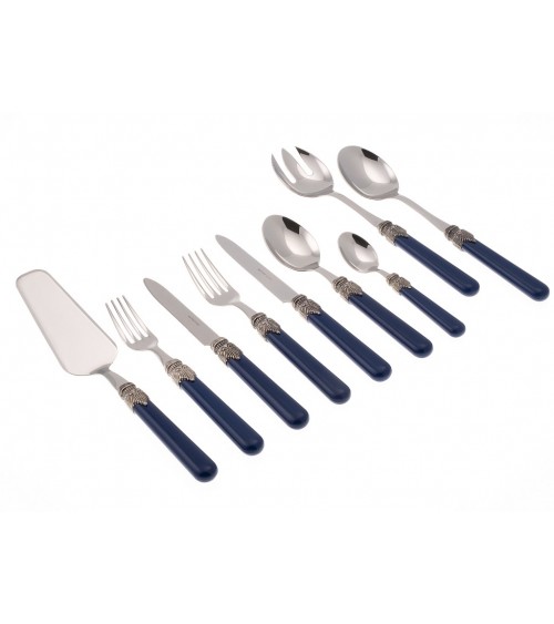 Rivadossi : Classic Set 75 Pcs - Shabby / Country Cutlery - blue