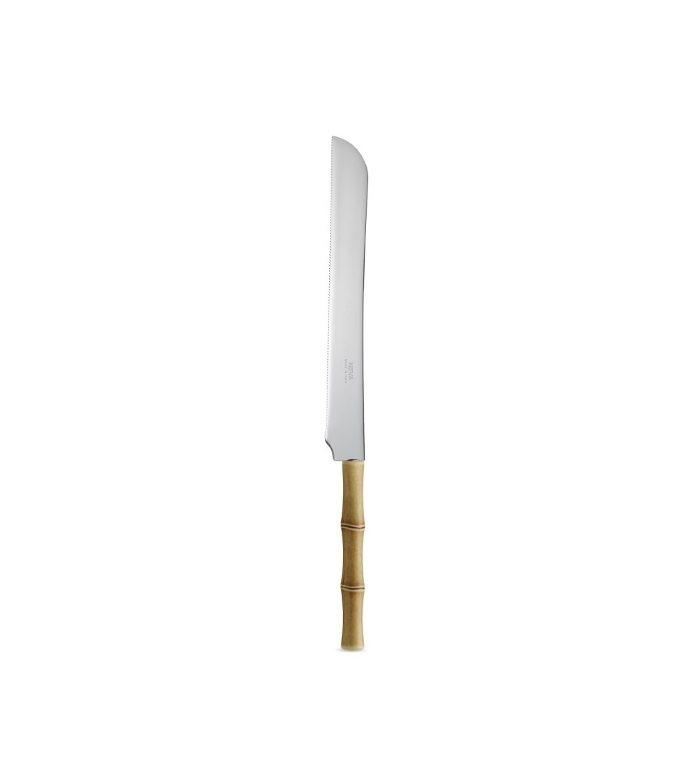 Cake Knife with Bamboo Effect Handle - Neva Posateria Creativa -  - 