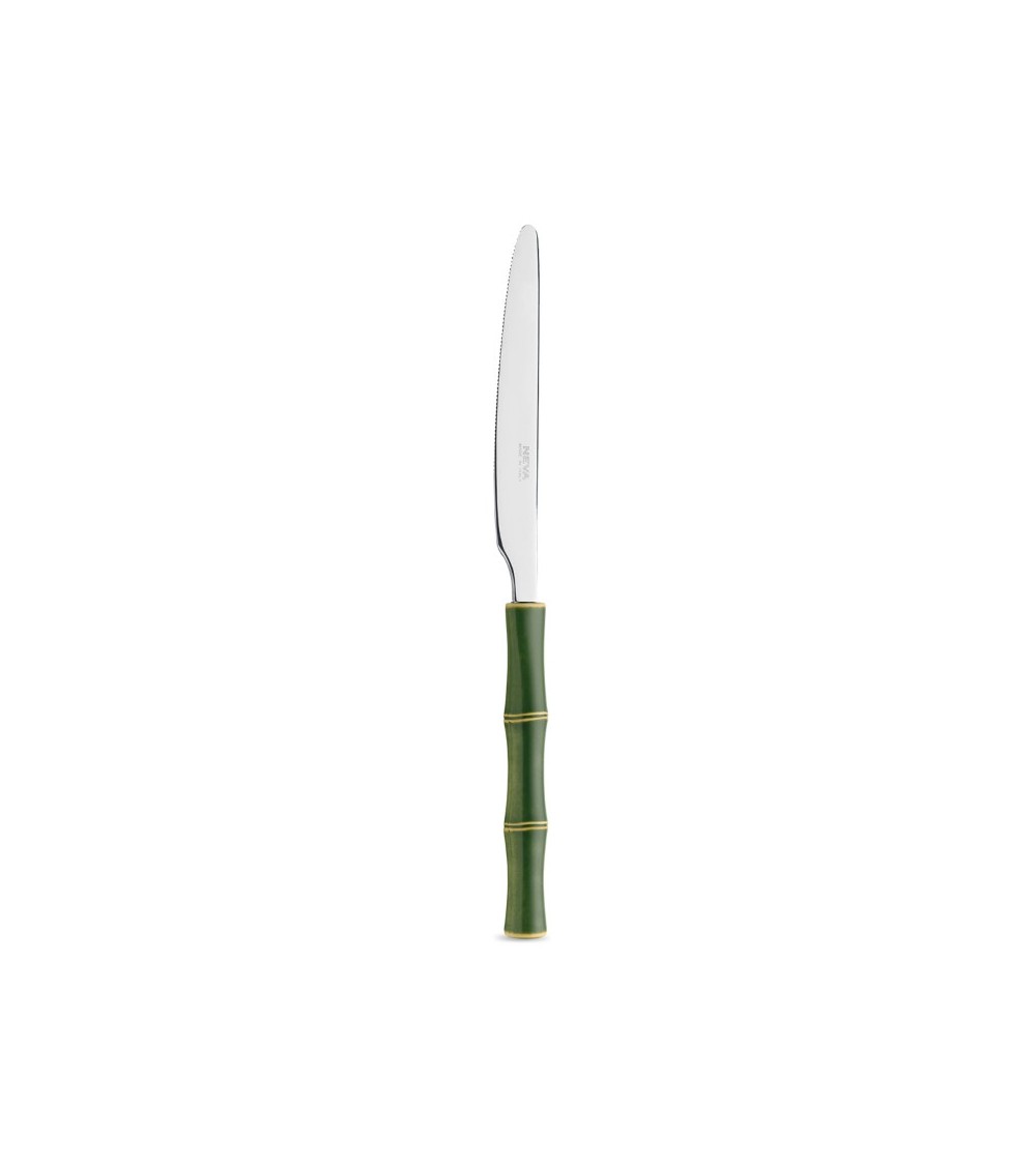 Set 18 Pezzi Posate Frutta Manico effetto Bamboo - Neva Posateria Creativa - 