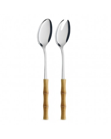 Salatpaar mit Griff in Bambusoptik - Neva Creative Cutlery -