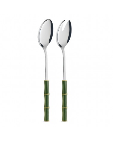 Paire De Salades Avec Manche Effet Bambou - Neva Creative Cutlery -
